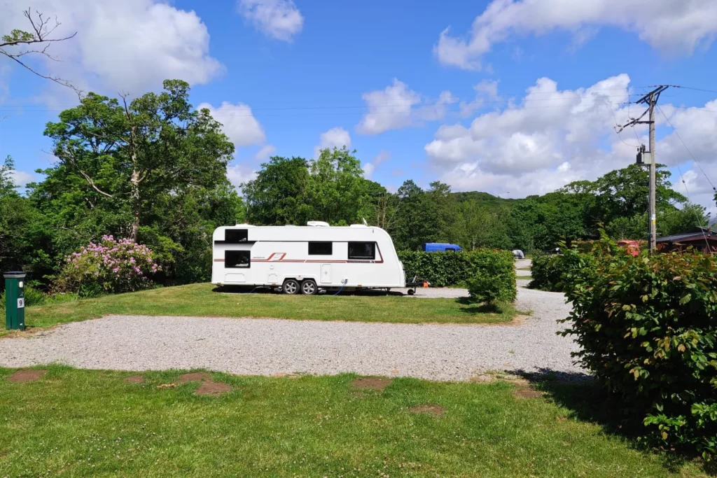 The Old Post Office Campsite in Lake District - Electric hardstanding and grass campervan pitch