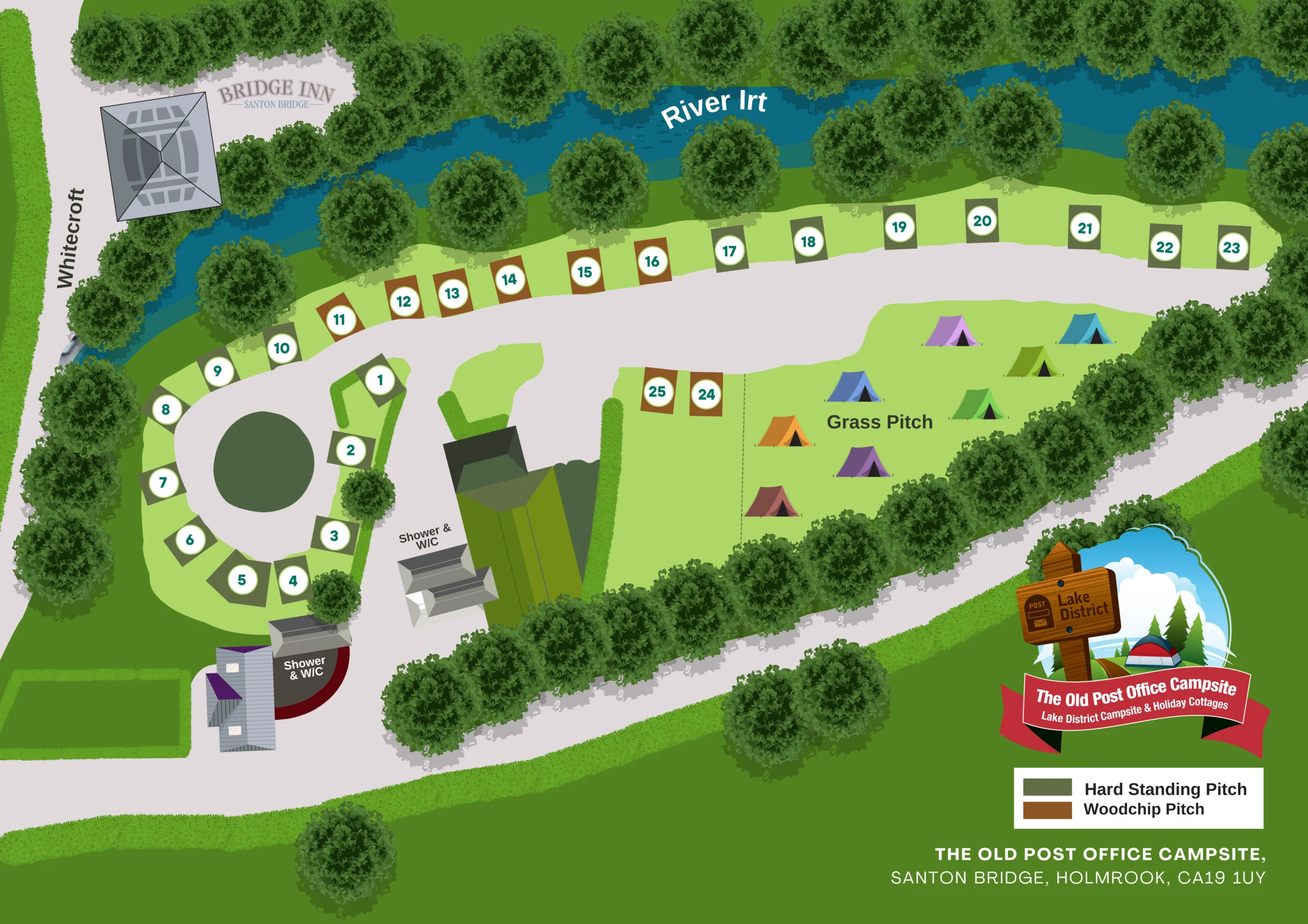 The Old Post Office Campsite at Lake District